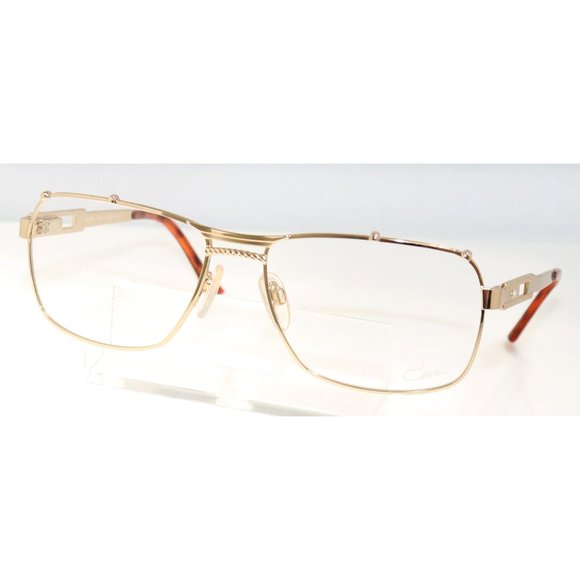 New Unisex Cazal Gold Eyeglasses Rare